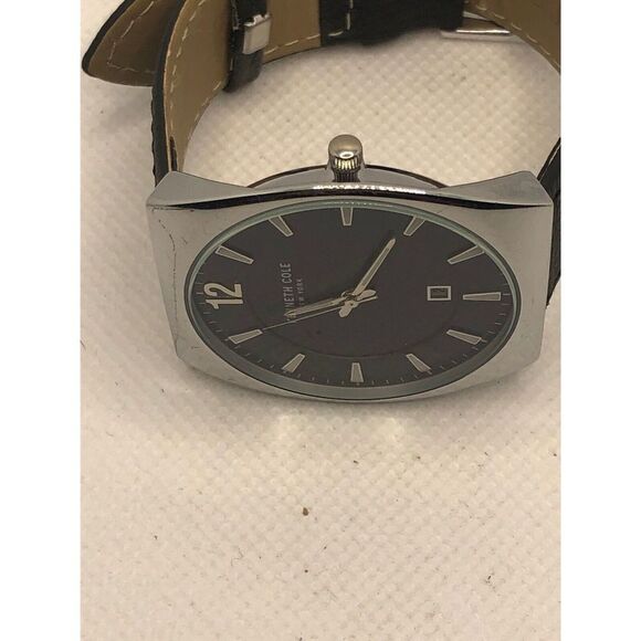 Kenneth Cole KC50491002 Womens Black Leather Analog Dial Quartz Wrist Watch KS68 - Picture 6 of 9